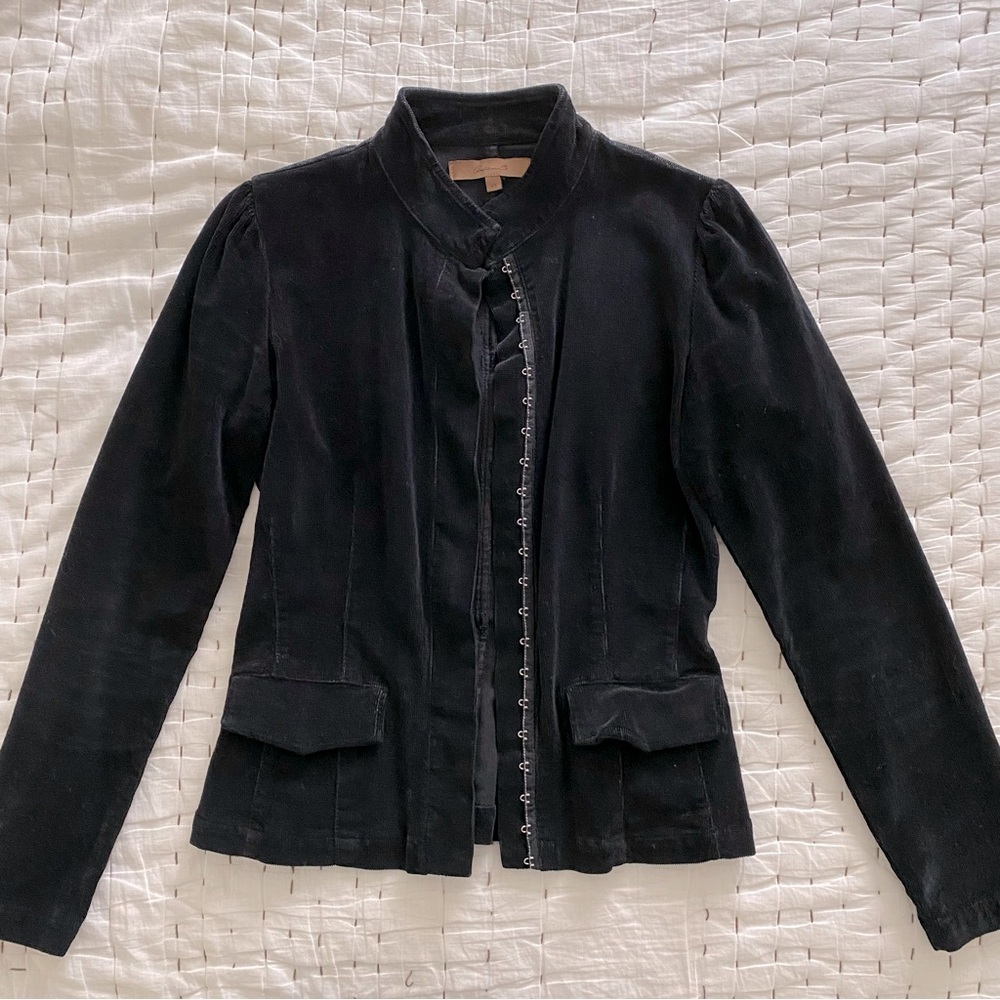 Arden B Black Corduroy Jacket Size XS